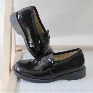 Aster France Black Patent Penny Loafers Girl EU 28